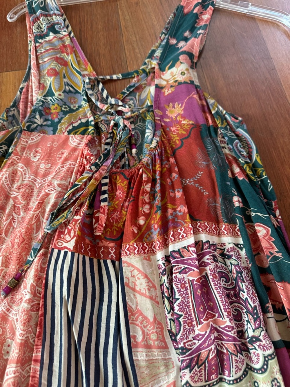 Anthropologie Multicolor Floral Paisley Maxi Dress - Picture 8 of 9